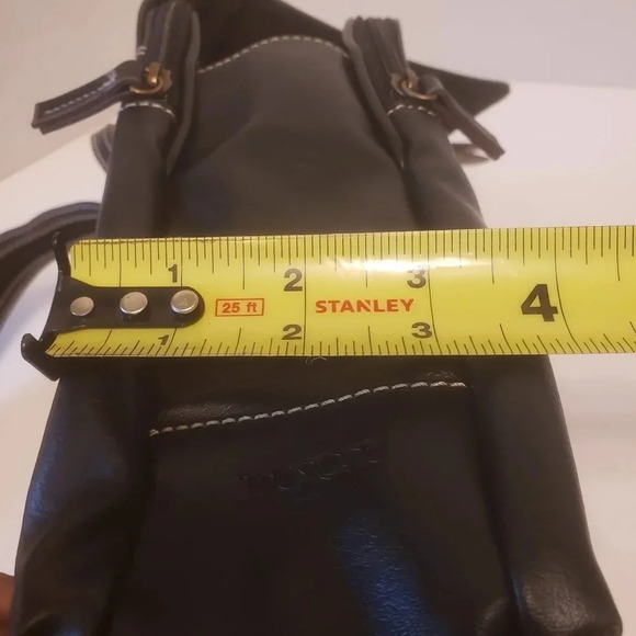 The Stone Black Faux Leather Womans Medium Mini  Backpack . - Picture 15 of 16